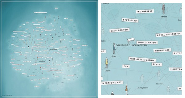 Map 1, overview and detail.